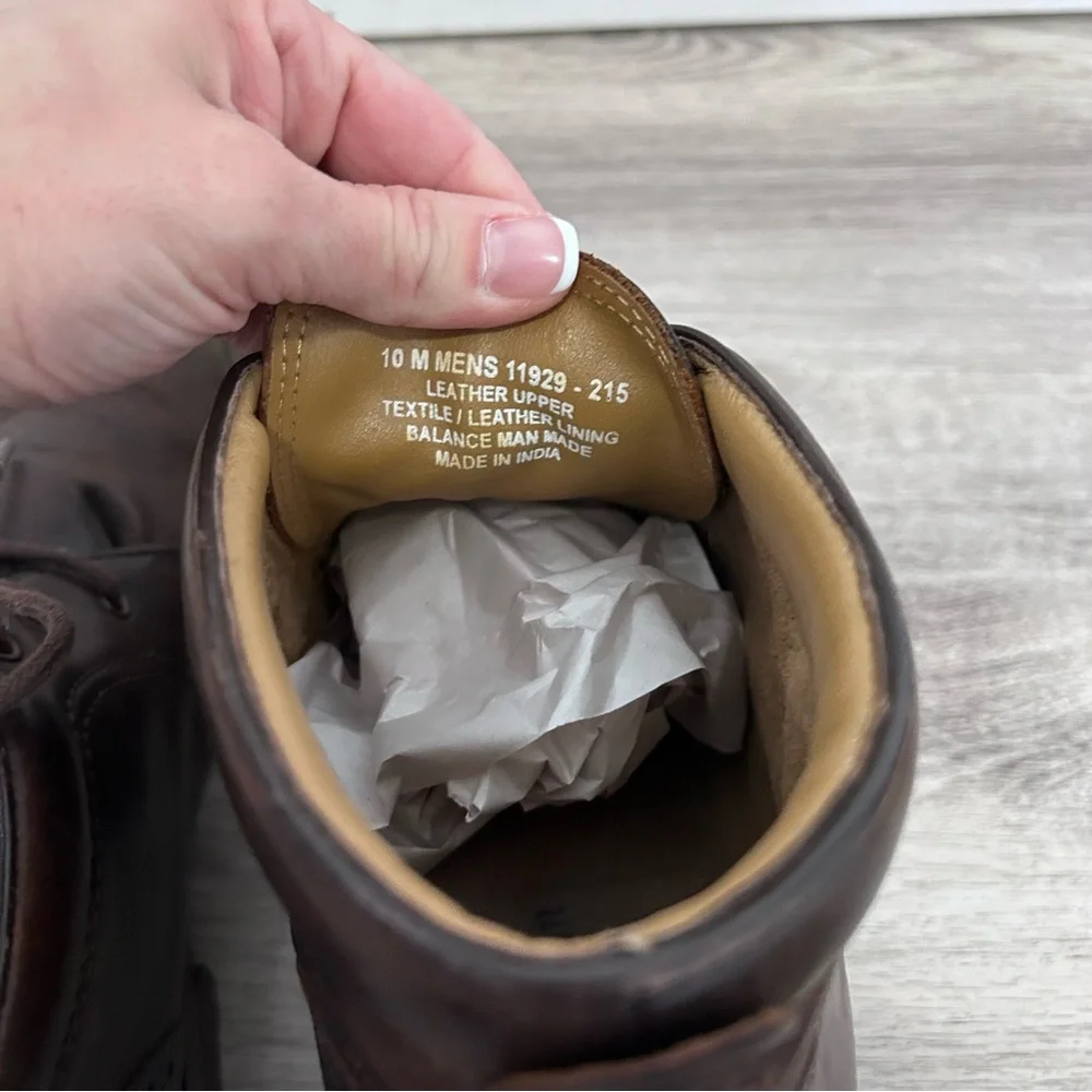 Florsheim Fenway chukka boot men 10 brown leather Preppy Workwear Academia